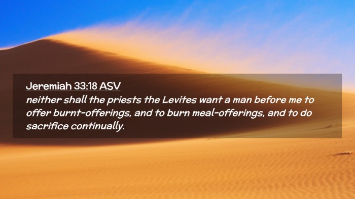 Picture 02 - Jeremiah 33:18 ASV Desktop Wallpaper - neither shall the priests the Levites want a man - Desktop Bible Verse Wallpaper