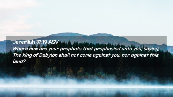 Picture 02 - Jeremiah 37:19 ASV Desktop Wallpaper - Where now are your prophets that prophesied unto - Desktop Bible Verse Wallpaper