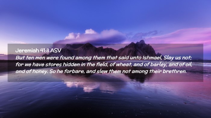Picture 02 - Jeremiah 41:8 ASV Desktop Wallpaper - But ten men were found among them that said unto - Desktop Bible Verse Wallpaper
