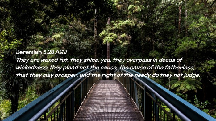 Picture 02 - Jeremiah 5:28 ASV Desktop Wallpaper - They are waxed fat, they shine: yea, they - Desktop Bible Verse Wallpaper