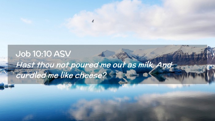 Picture 02 - Job 10:10 ASV Desktop Wallpaper - Hast thou not poured me out as milk, And curdled - Desktop Bible Verse Wallpaper