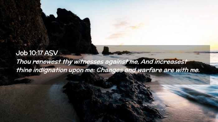 Picture 02 - Job 10:17 ASV Desktop Wallpaper - Thou renewest thy witnesses against me, And - Desktop Bible Verse Wallpaper