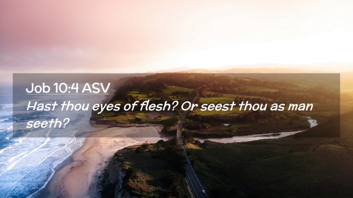 Picture 02 - Job 10:4 ASV Desktop Wallpaper - Hast thou eyes of flesh? Or seest thou as man - Desktop Bible Verse Wallpaper
