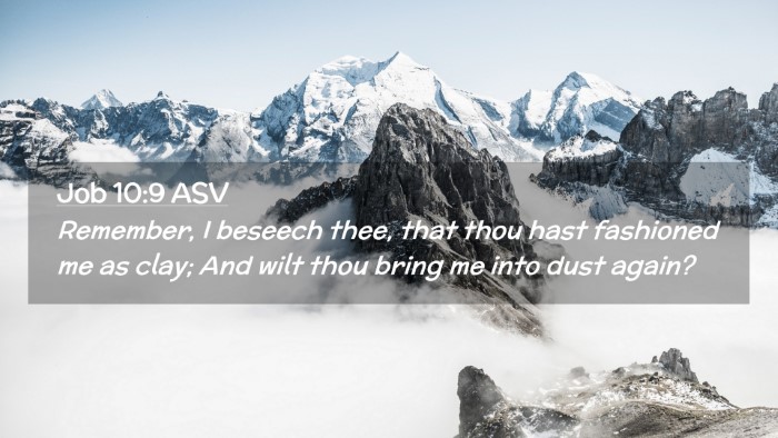 Picture 02 - Job 10:9 ASV Desktop Wallpaper - Remember, I beseech thee, that thou hast - Desktop Bible Verse Wallpaper