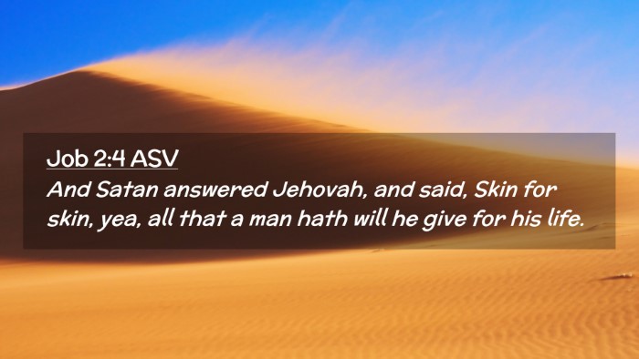 Picture 02 - Job 2:4 ASV Desktop Wallpaper - And Satan answered Jehovah, and said, Skin for - Desktop Bible Verse Wallpaper