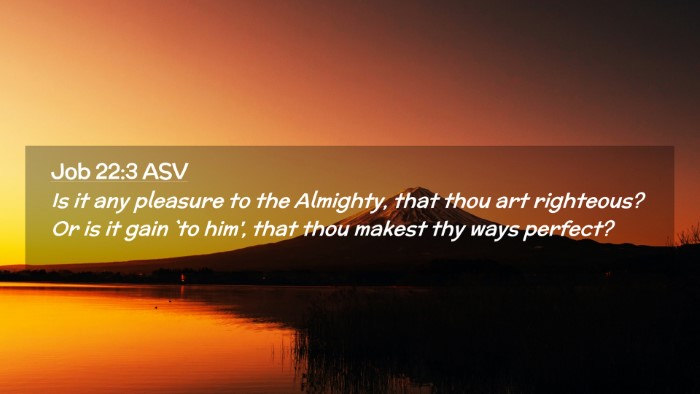 Picture 02 - Job 22:3 ASV Desktop Wallpaper - Is it any pleasure to the Almighty, that thou art - Desktop Bible Verse Wallpaper