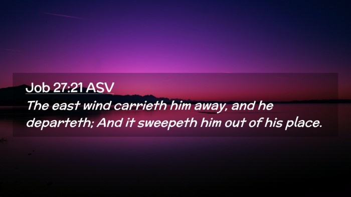 Picture 02 - Job 27:21 ASV Desktop Wallpaper - The east wind carrieth him away, and he - Desktop Bible Verse Wallpaper