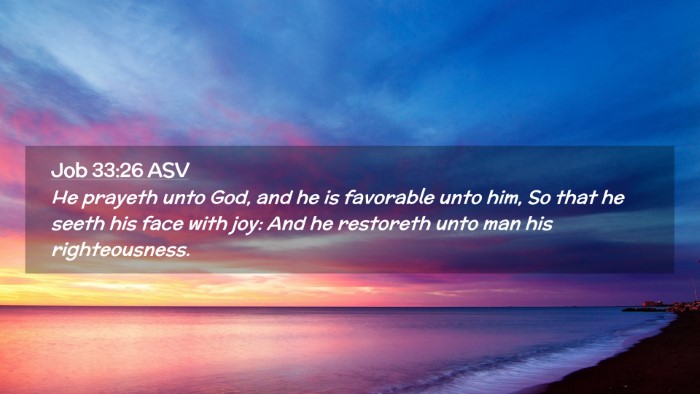 Picture 02 - Job 33:26 ASV Desktop Wallpaper - He prayeth unto God, and he is favorable unto - Desktop Bible Verse Wallpaper