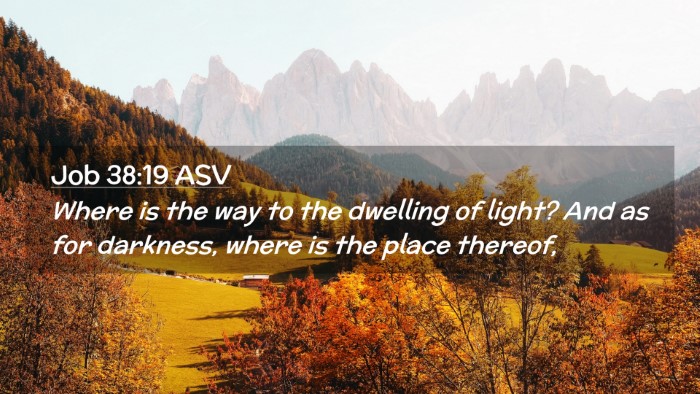 Picture 02 - Job 38:19 ASV Desktop Wallpaper - Where is the way to the dwelling of light? And as - Desktop Bible Verse Wallpaper
