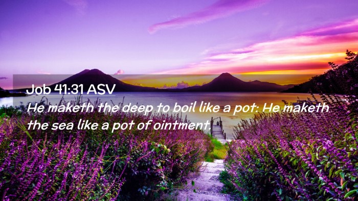 Picture 02 - Job 41:31 ASV Desktop Wallpaper - He maketh the deep to boil like a pot: He maketh - Desktop Bible Verse Wallpaper