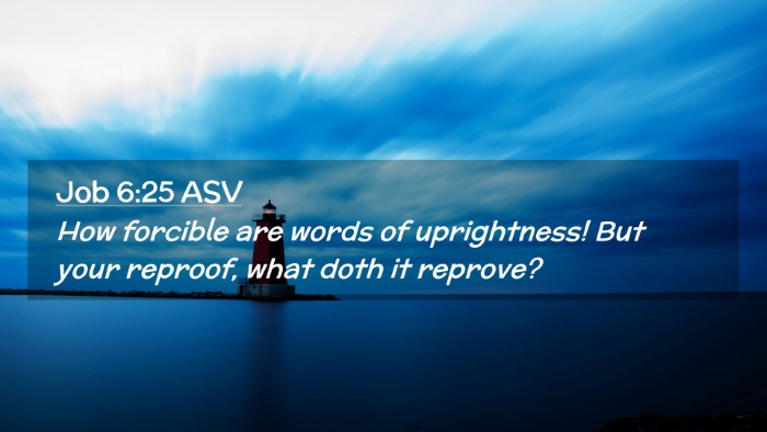 Picture 02 - Job 6:25 ASV Desktop Wallpaper - How forcible are words of uprightness! But your - Desktop Bible Verse Wallpaper