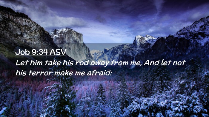 Picture 02 - Job 9:34 ASV Desktop Wallpaper - Let him take his rod away from me, And let not - Desktop Bible Verse Wallpaper