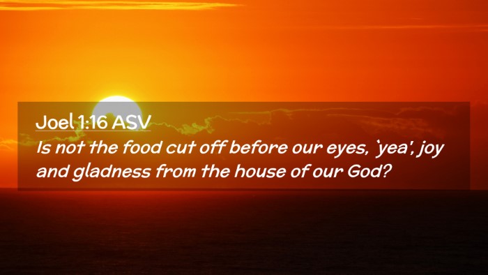 Picture 02 - Joel 1:16 ASV Desktop Wallpaper - Is not the food cut off before our eyes, `yea', - Desktop Bible Verse Wallpaper