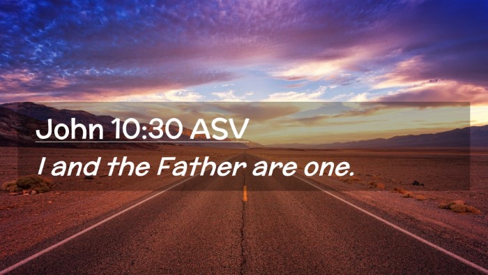 Picture 02 - John 10:30 ASV Desktop Wallpaper - I and the Father are - Desktop Bible Verse Wallpaper
