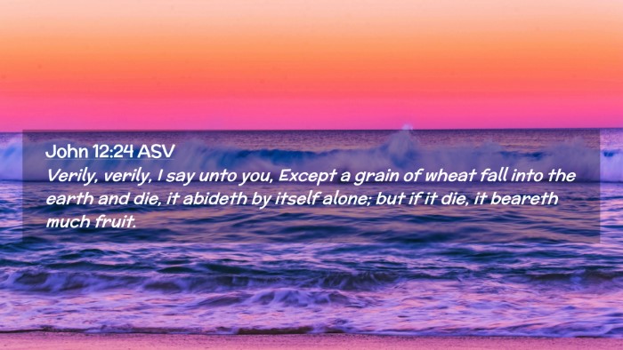 Picture 02 - John 12:24 ASV Desktop Wallpaper - Verily, verily, I say unto you, Except a grain of - Desktop Bible Verse Wallpaper