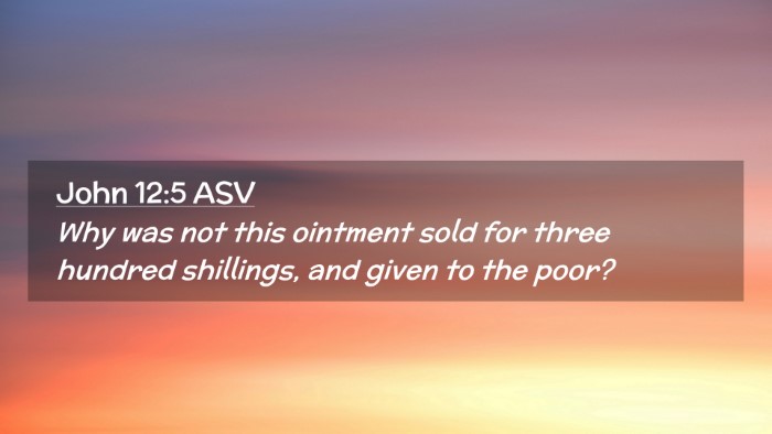 Picture 02 - John 12:5 ASV Desktop Wallpaper - Why was not this ointment sold for three hundred - Desktop Bible Verse Wallpaper