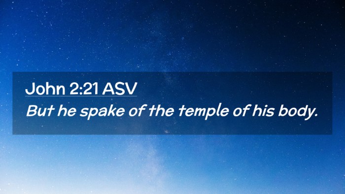 Picture 02 - John 2:21 ASV Desktop Wallpaper - But he spake of the temple of his - Desktop Bible Verse Wallpaper