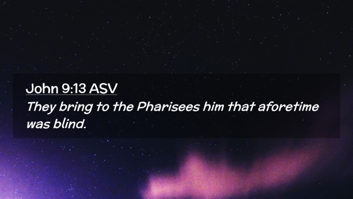 Picture 02 - John 9:13 ASV Desktop Wallpaper - They bring to the Pharisees him that aforetime - Desktop Bible Verse Wallpaper