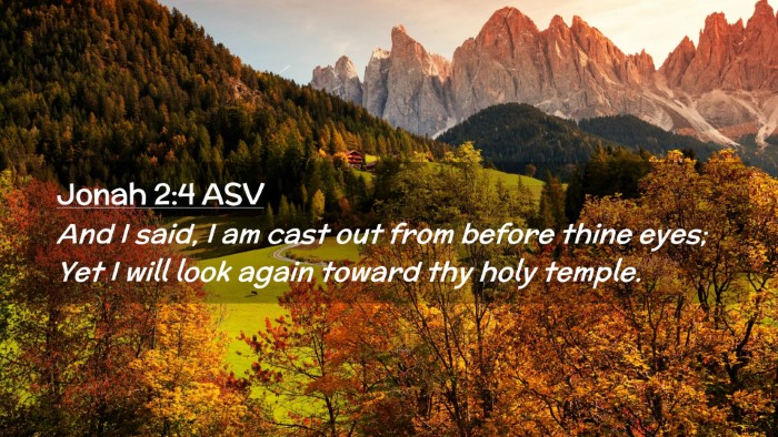 Picture 02 - Jonah 2:4 ASV Desktop Wallpaper - And I said, I am cast out from before thine eyes; - Desktop Bible Verse Wallpaper