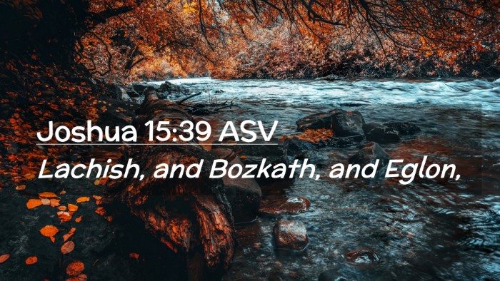 Picture 02 - Joshua 15:39 ASV Desktop Wallpaper - Lachish, and Bozkath, and - Desktop Bible Verse Wallpaper