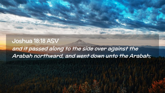 Picture 02 - Joshua 18:18 ASV Desktop Wallpaper - and it passed along to the side over against the - Desktop Bible Verse Wallpaper