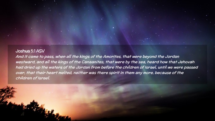 Picture 02 - Joshua 5:1 ASV Desktop Wallpaper - And it came to pass, when all the kings of the - Desktop Bible Verse Wallpaper