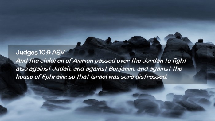 Picture 02 - Judges 10:9 ASV Desktop Wallpaper - And the children of Ammon passed over the Jordan - Desktop Bible Verse Wallpaper