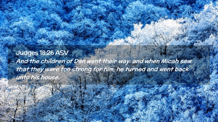 Picture 02 - Judges 18:26 ASV Desktop Wallpaper - And the children of Dan went their way: and when - Desktop Bible Verse Wallpaper