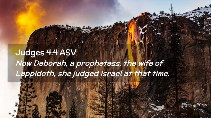 Picture 02 - Judges 4:4 ASV Desktop Wallpaper - Now Deborah, a prophetess, the wife of Lappidoth, - Desktop Bible Verse Wallpaper