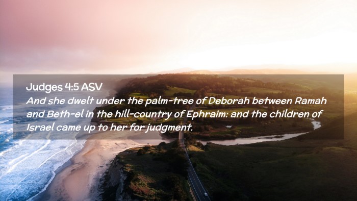 Picture 02 - Judges 4:5 ASV Desktop Wallpaper - And she dwelt under the palm-tree of Deborah - Desktop Bible Verse Wallpaper