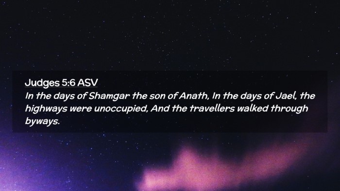 Picture 02 - Judges 5:6 ASV Desktop Wallpaper - In the days of Shamgar the son of Anath, In the - Desktop Bible Verse Wallpaper