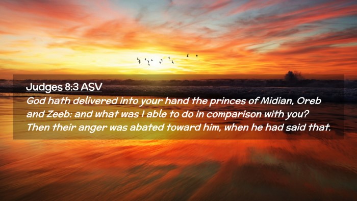 Picture 02 - Judges 8:3 ASV Desktop Wallpaper - God hath delivered into your hand the princes of - Desktop Bible Verse Wallpaper