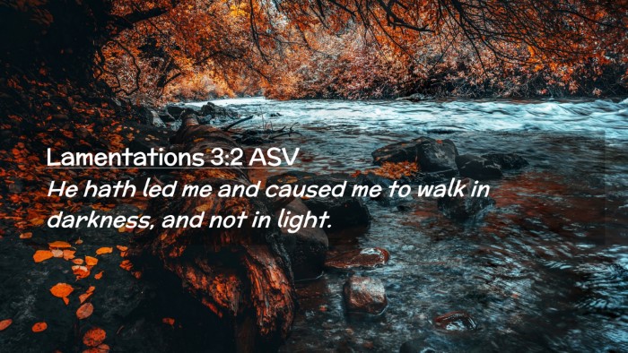 Picture 02 - Lamentations 3:2 ASV Desktop Wallpaper - He hath led me and caused me to walk in darkness, - Desktop Bible Verse Wallpaper