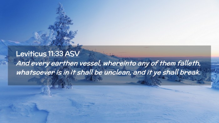 Picture 02 - Leviticus 11:33 ASV Desktop Wallpaper - And every earthen vessel, whereinto any of them - Desktop Bible Verse Wallpaper