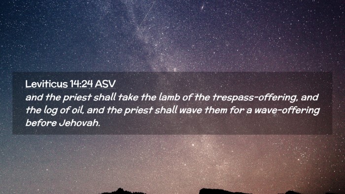 Picture 02 - Leviticus 14:24 ASV Desktop Wallpaper - and the priest shall take the lamb of the - Desktop Bible Verse Wallpaper