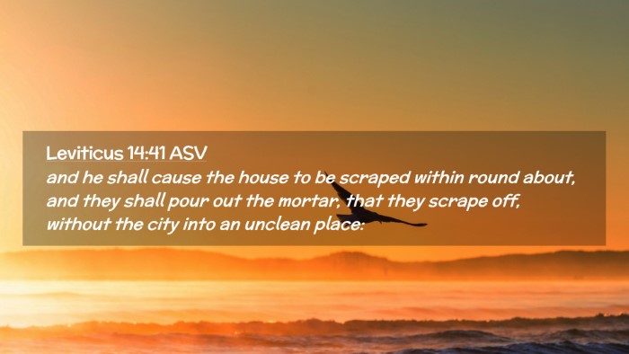 Picture 02 - Leviticus 14:41 ASV Desktop Wallpaper - and he shall cause the house to be scraped within - Desktop Bible Verse Wallpaper