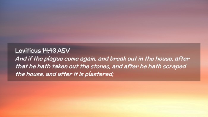 Picture 02 - Leviticus 14:43 ASV Desktop Wallpaper - And if the plague come again, and break out in - Desktop Bible Verse Wallpaper