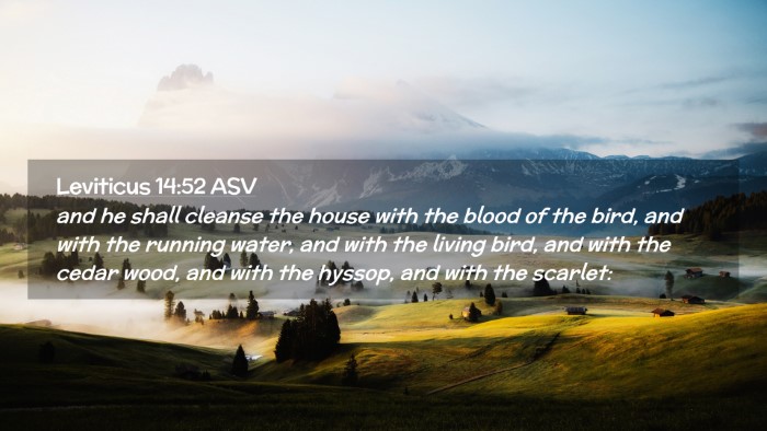 Picture 02 - Leviticus 14:52 ASV Desktop Wallpaper - and he shall cleanse the house with the blood of - Desktop Bible Verse Wallpaper