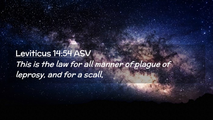 Picture 02 - Leviticus 14:54 ASV Desktop Wallpaper - This is the law for all manner of plague of - Desktop Bible Verse Wallpaper