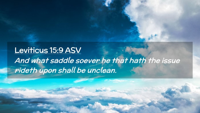 Picture 02 - Leviticus 15:9 ASV Desktop Wallpaper - And what saddle soever he that hath the issue - Desktop Bible Verse Wallpaper