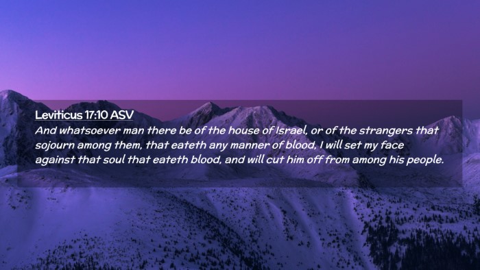 Picture 02 - Leviticus 17:10 ASV Desktop Wallpaper - And whatsoever man there be of the house of - Desktop Bible Verse Wallpaper