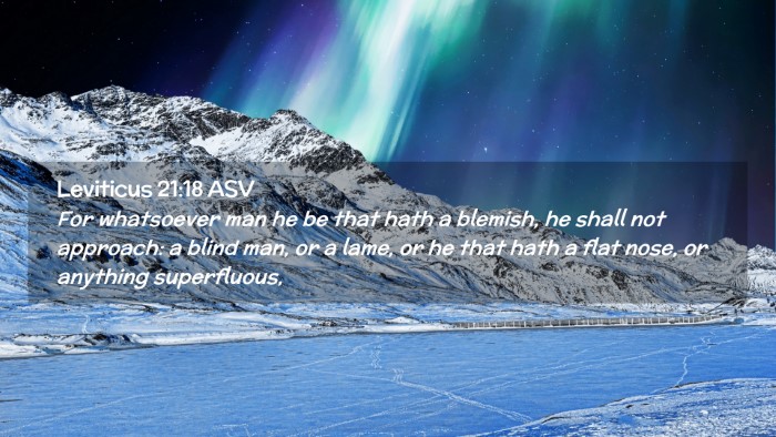 Picture 02 - Leviticus 21:18 ASV Desktop Wallpaper - For whatsoever man he be that hath a blemish, he - Desktop Bible Verse Wallpaper