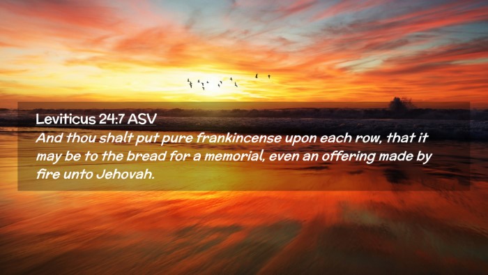 Picture 02 - Leviticus 24:7 ASV Desktop Wallpaper - And thou shalt put pure frankincense upon each - Desktop Bible Verse Wallpaper