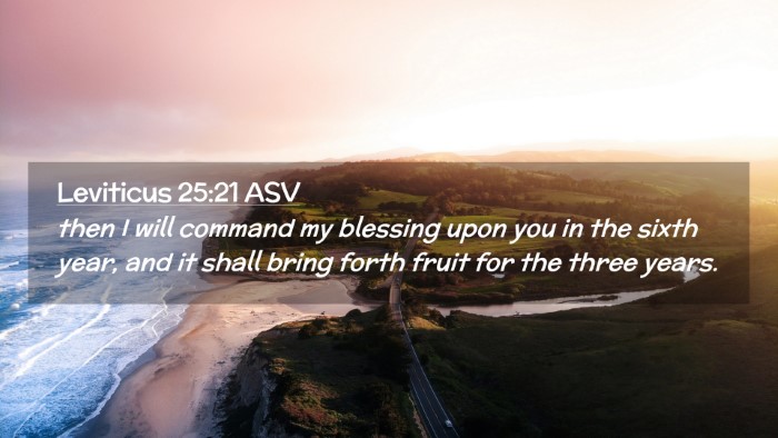 Picture 02 - Leviticus 25:21 ASV Desktop Wallpaper - then I will command my blessing upon you in the - Desktop Bible Verse Wallpaper