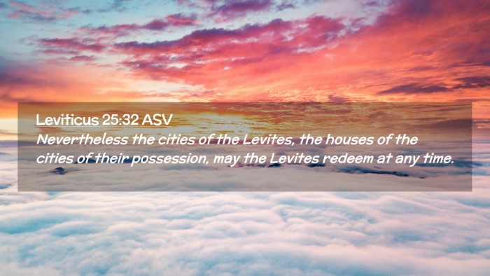 Picture 02 - Leviticus 25:32 ASV Desktop Wallpaper - Nevertheless the cities of the Levites, the - Desktop Bible Verse Wallpaper