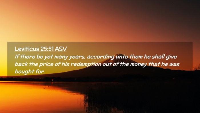 Picture 02 - Leviticus 25:51 ASV Desktop Wallpaper - If there be yet many years, according unto them - Desktop Bible Verse Wallpaper