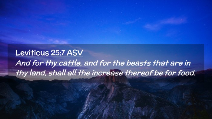 Picture 02 - Leviticus 25:7 ASV Desktop Wallpaper - And for thy cattle, and for the beasts that are - Desktop Bible Verse Wallpaper