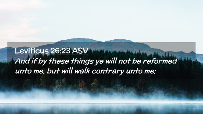Picture 02 - Leviticus 26:23 ASV Desktop Wallpaper - And if by these things ye will not be reformed - Desktop Bible Verse Wallpaper