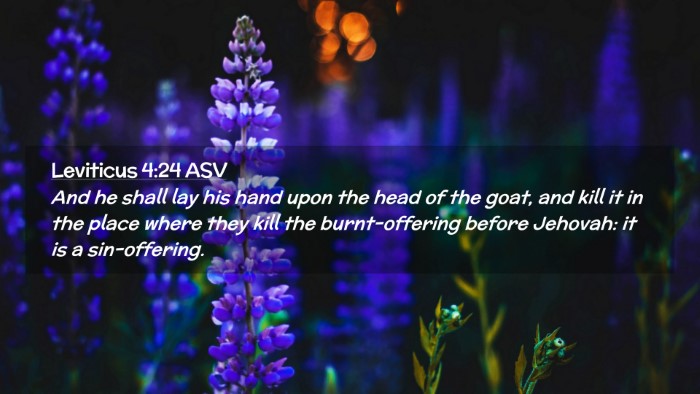 Picture 02 - Leviticus 4:24 ASV Desktop Wallpaper - And he shall lay his hand upon the head of the - Desktop Bible Verse Wallpaper