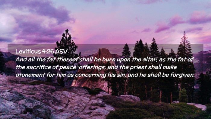 Picture 02 - Leviticus 4:26 ASV Desktop Wallpaper - And all the fat thereof shall he burn upon the - Desktop Bible Verse Wallpaper